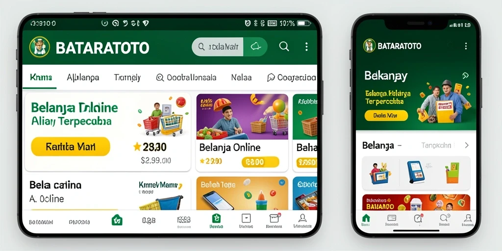 Tampilan antarmuka pengguna BATARATOTO yang modern dan mudah digunakan.