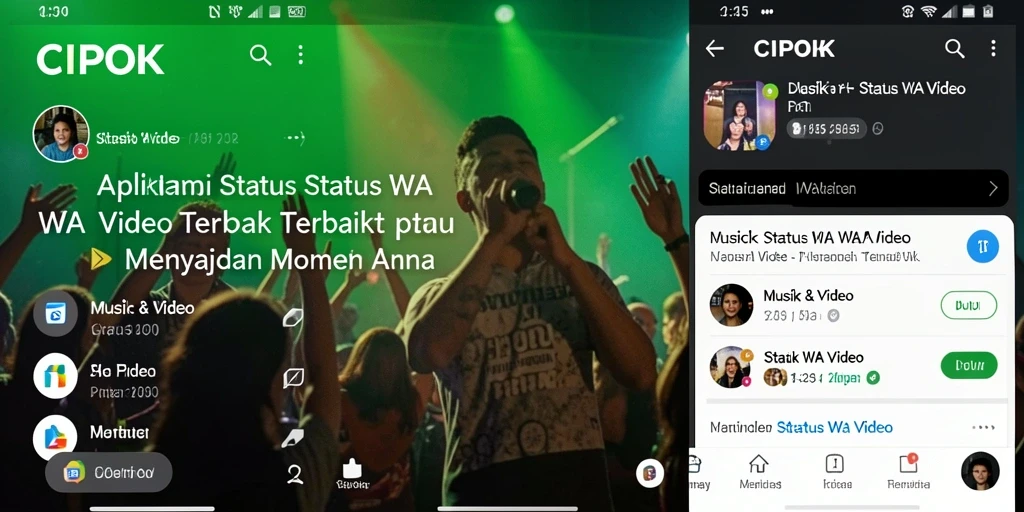 Tampilan antarmuka aplikasi CIPOK yang user-friendly dan fungsional.