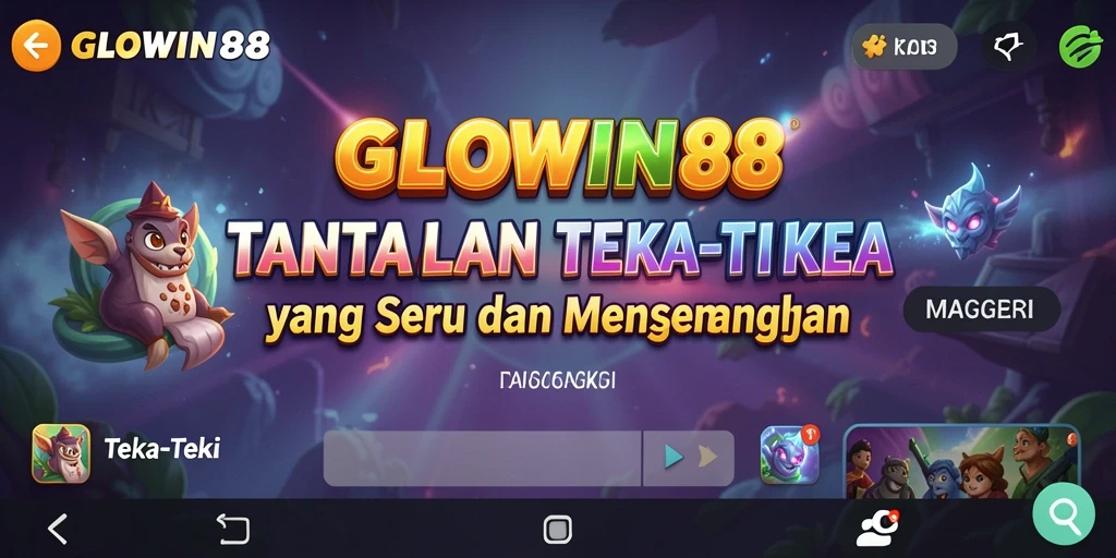 Tampilan antarmuka GLOWIN88 dengan berbagai teka-teki menarik.