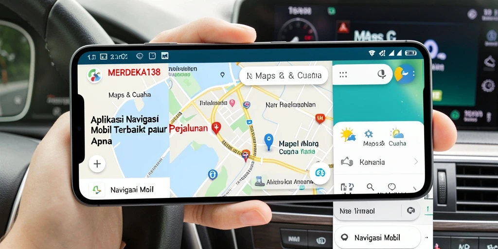 Screenshot utama <strong>MERDEKA138</strong> menunjukkan antarmuka Navigasi Mobil yang intuitif.