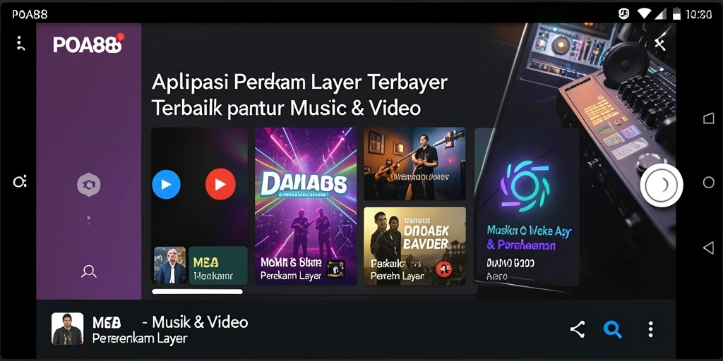 Antarmuka POA88 yang memudahkan perekaman layar dengan berbagai fitur