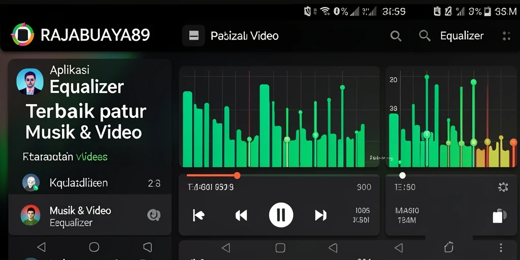 Antarmuka RAJABUAYA89 menunjukkan kontrol equalizer yang intuitive.